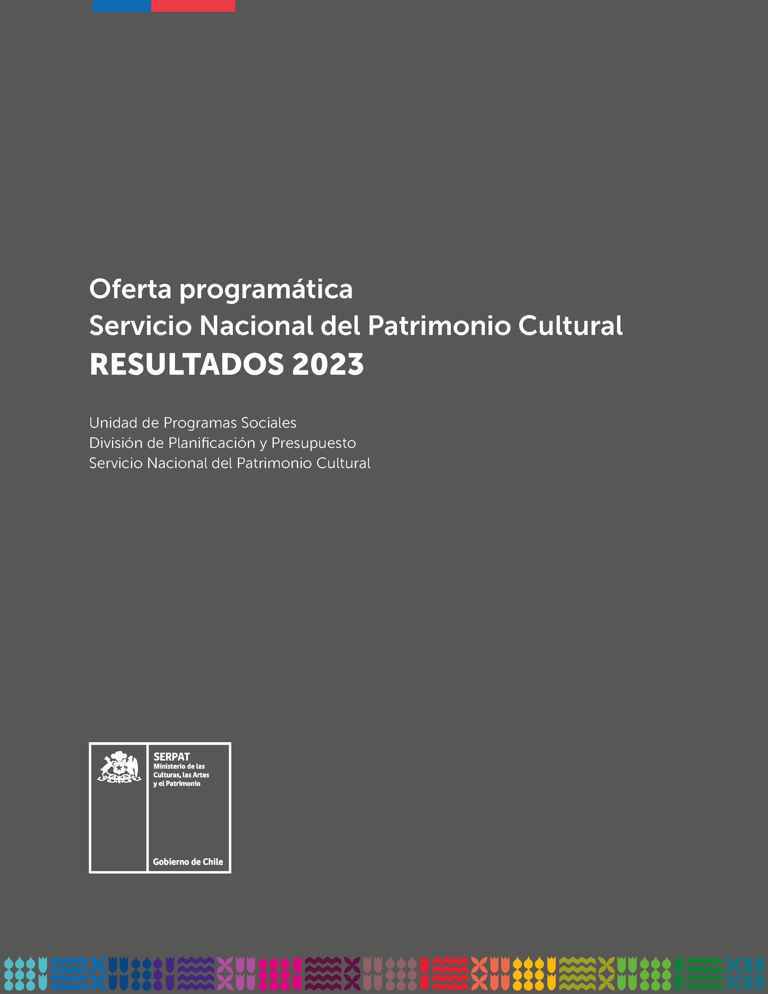 Portada de la publicación Oferta programática. Servicio Nacional del Patrimonio Cultural
